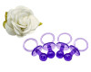 2.5" Purple Transparent Plastic Baby Shower Pacifier - Pack of 36