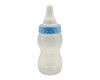 9"x 2 1/2" Blue Plastic Baby Shower Decoration Bottle with Coin Slot - Pack of 24