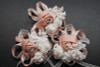 2 3/4" Blush  Satin Rose Flower Pin Boutonniere  - Pack of 12 Pin Corsages