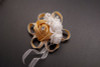 2 3/4" Champagne Satin Rose Flower Pin Boutonniere  - Pack of 12 Pin Corsages