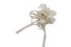 2 3/4" Ivory Satin Rose Flower Pin Boutonniere  - Pack of 12 Pin Corsages