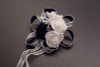 2 3/4" Navy Blue  Satin Rose Flower Pin Boutonniere  - Pack of 12 Pin Corsages