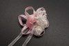 2 3/4" Pink Satin Rose Flower Pin Boutonniere  - Pack of 12 Pin Corsages