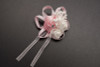 2 3/4" Pink Satin Rose Flower Pin Boutonniere  - Pack of 12 Pin Corsages