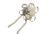 2 3/4" Silver Satin Rose Flower Pin Boutonniere  - Pack of 12 Pin Corsages