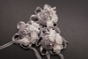 2 3/4" Silver Satin Rose Flower Pin Boutonniere  - Pack of 12 Pin Corsages