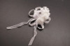 2 3/4" White Satin Rose Flower Pin Boutonniere  - Pack of 12 Pin Corsages