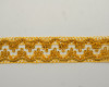 2"x 15 yards Wavy Gold Metallic Trim - Pack of 5