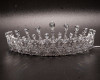 2 1/8" Silver Tiara with Clear Gem Stones