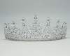 2 1/4" Silver Tiara with Clear Rhinestones and Gem Stones