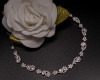 10 3/4"x 3/8" Silver Headband with Clear Rhinestones