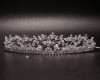 1 1/8" Silver Tiara with Clear Rhinestones and Gem Stones
