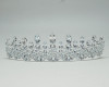 1 1/2" Silver Tiara with Clear Gem Stones (TX033)