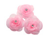 2 3/8" Pink Organza Rose Flower - Pack of 120