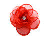 2 3/8" Red Organza Rose Flower - Pack of 120
