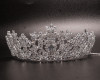 2 3/4" Silver Tiara with Clear Rhinestone and Gem Stones