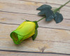 17" 2 Tone Green Wooden Roses - Pack of 6