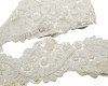 5 1/2"x 5 yards White Beaded Sequin Trim