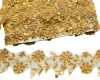 2 1/2"x 10 yards Gold Beaded Sequin Trim (EMS3478)