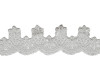 2 1/2"x 10 yards White Beaded Sequin Trim (EMS3518)