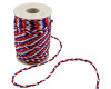 2mm wide x 50 Yards White Blue Red Tri Colored Rattail Cord Trims