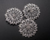 2 1/8" Silver Round Fashion Brooch Pin - Pack of 12