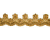 2 1/2"x 10 yards Gold Beaded Sequin Trim (EMS3518)