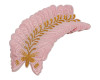 3"x 2 1/4" Pink / Gold Embroidery Heat Transfer Iron On Butterfly Patch- Pack of 72