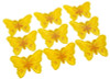 3"x 2 1/4" Yellow / Gold Embroidery Heat Transfer Iron On Butterfly Patch- Pack of 72