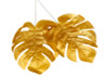 7 1/2"x 15 3/4" Gold Artificial Monstera Leaf Floral Decoration - Pack of 12