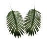7"x 20 1/2" Green Artificial Palm Leaf for Floral Arrangements - Pack of 12