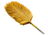7"x 20 1/2" Gold Artificial Palm Leaf for Floral Arrangements - Pack of 12