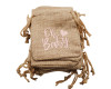 3"x4" Pink Printed "Oh Baby" Brown Burlap Baby Shower Bag - Pack of 144