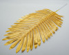 10 1/2"x 25 1/2" Gold Large Artificial Palm Leaf for Floral Arrangements - Pack of 12