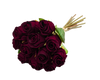 5 1/2"x 11" Burgundy Long Stem Artificial Rose Bouquet Floral Arrangement - Pack of 6 Dozens