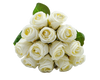 5 1/2"x 11" Ivory Long Stem Artificial Rose Bouquet Floral Arrangement - Pack of 6 Dozens