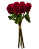 5 1/2"x 11" Red Long Stem Artificial Rose Bouquet Floral Arrangement - Pack of 6 Dozens
