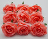 3 1/2" Pink Single Short Stem Artificial Silk Bouquet Roses - Pack of 12