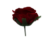 3 1/2" Burgundy Single Short Stem Artificial Silk Bouquet Roses - Pack of 12