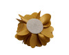 2" Wide Gold Single Rhinestone Center 3D Satin Flower - Bag of 100 Pieces