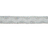 1/2" x 5 Yards Silver / AB Crystal Cluster Iron-On Rhinestone Trim - Pack of 1