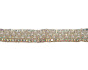 1/2" x 5 Yards Silver / AB Crystal Faux Pearl Iron-On Rhinestone Trim - Pack of 1