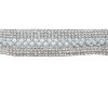 3/4" x 5 Yards Silver Crystal Cluster Iron-On Rhinestone Trim - Pack of 1