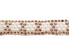 1/2" x 5 Yards Gold Crystal Faux Pearl Iron-On Rhinestone Trim - Pack of 1