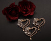 1 5/8" Old Dazzling Heart-Shaped Brooch Pin - Pack of 12