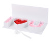 White "I LOVE U" Floral Cardboard Box with Lid - 1 Piece
