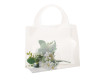 11.75" Square with Cutout Open PET Flower Arrangement Bouquet Bag - Pack of 10