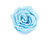 2.5" Blue Eternal Ribbon Roses with 14 Petals - Pack of 12