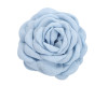 4" Blue Cotton Hair Flower - Pack of 12