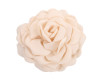 4" Ivory Cotton Hair Flower - Pack of 12
